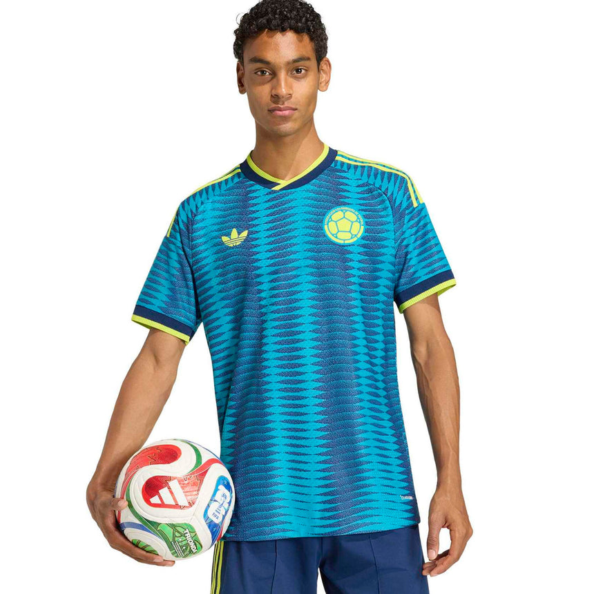 adidas Men's Colombia World Cup 2026 Authentic Away Jersey Blue Model
