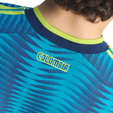 adidas Men's Colombia World Cup 2026 Authentic Away Jersey Blue Neck