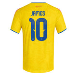 adidas Men's Colombia World Cup 2026 Authentic Home Jersey w/ James #10 Printing Back
