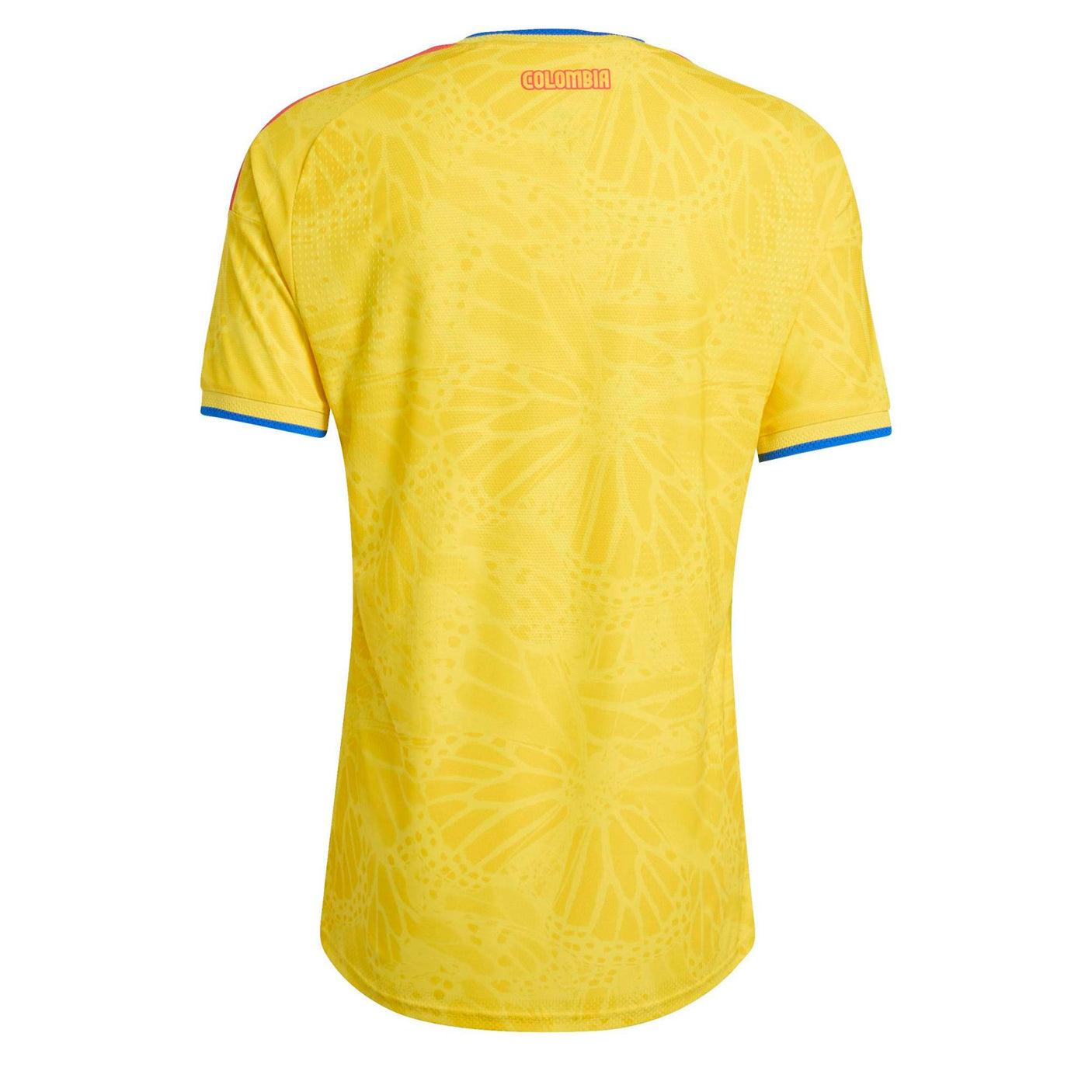 adidas Men's Colombia World Cup 2026 Authentic Home Jersey Yellow Back