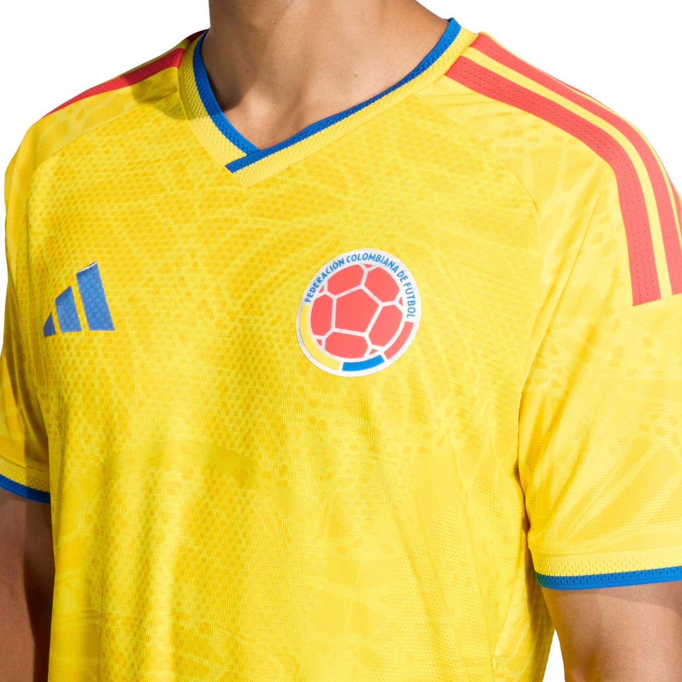 adidas Men's Colombia World Cup 2026 Authentic Home Jersey Yellow Crest