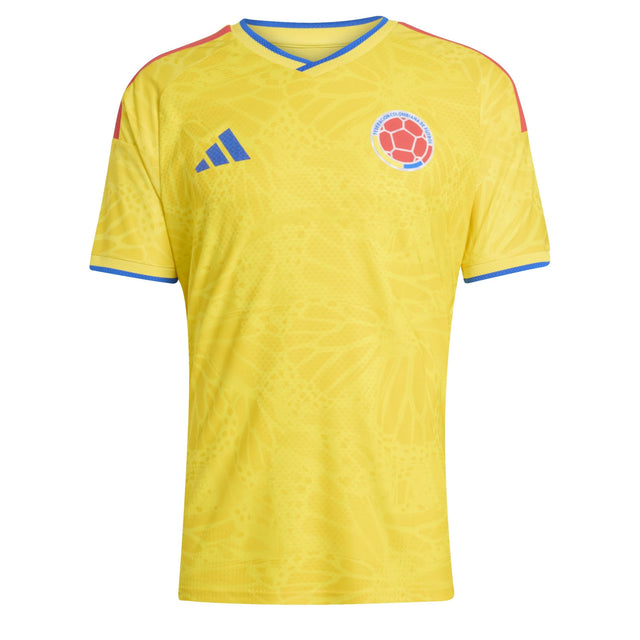 adidas Men's Colombia World Cup 2026 Authentic Home Jersey Yellow Front