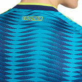 adidas Men's Colombia World Cup 2026 Away Jersey Blue Neck