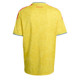 adidas Men's Colombia World Cup 2026 Home Jersey Yellow Back