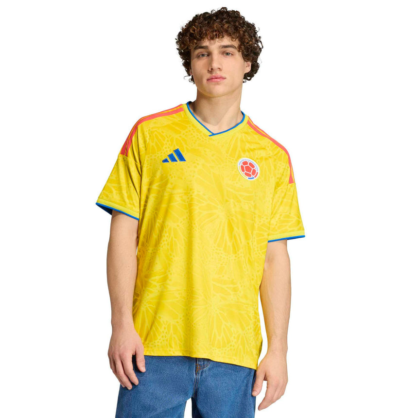 adidas Men's Colombia World Cup 2026 Home Jersey Yellow Model