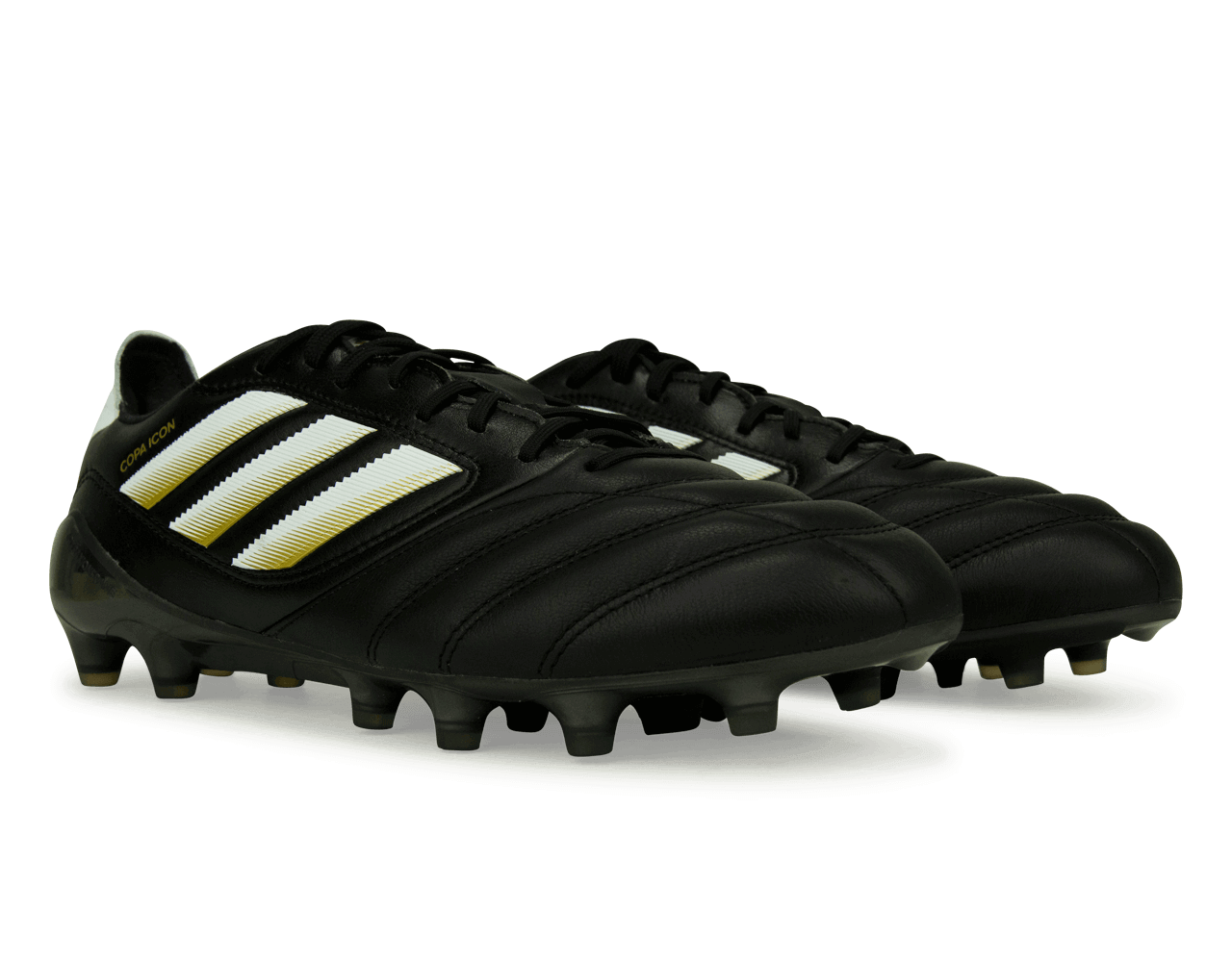 adidas Men's Copa Icon II FG/AG Black/White/Gold – Azteca Soccer