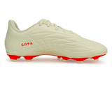 adidas Men's Copa Pure.4 FxG Off White/Orange Side
