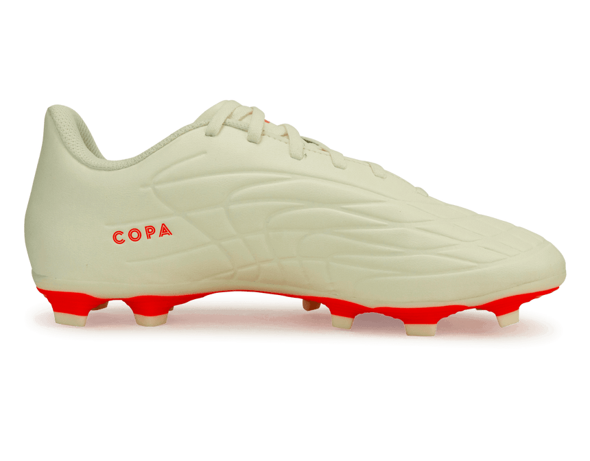 adidas Men's Copa Pure.4 FxG Off White/Orange Side