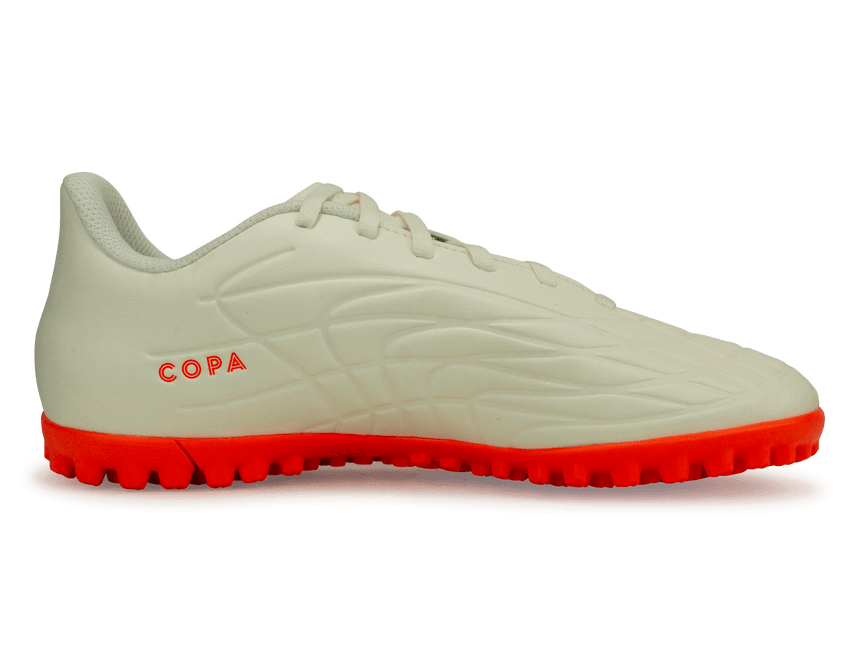 adidas Men's Copa Pure.4 TF Off White/Orange Side
