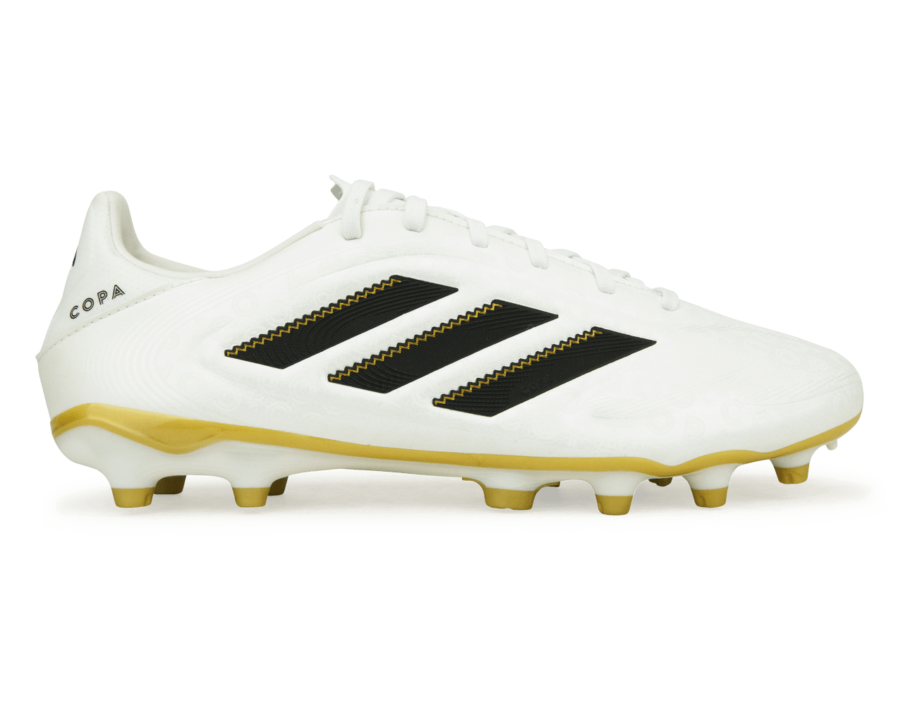 adidas Men's Copa Pure III League FG/MG White/Black/Gold – Azteca