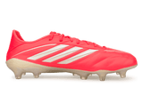 adidas Men's Copa Pure IV Elite FG Soccer Cleats Solar Red/Ivory/Black Side