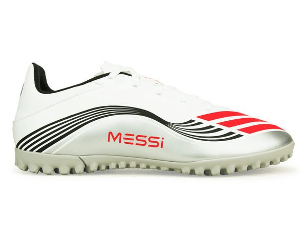 adidas Men's F50 Club Messi TF White/Red/Silver – Azteca Soccer