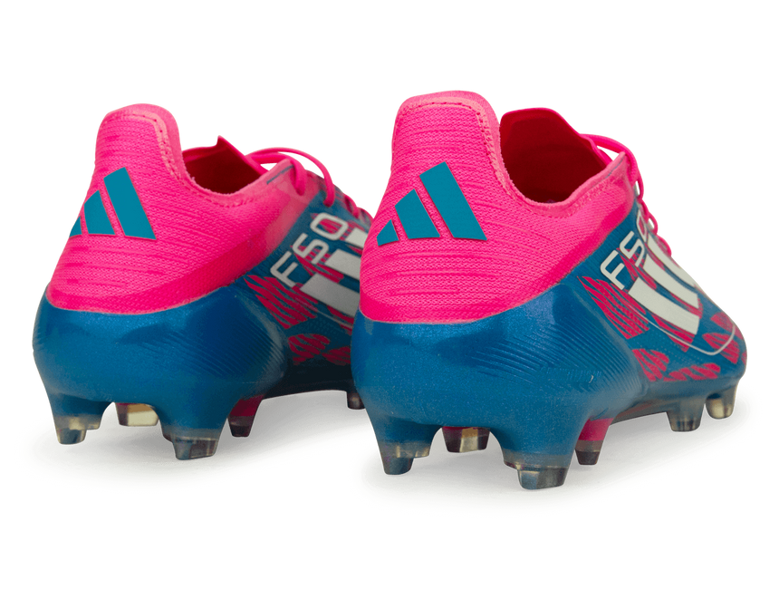 adidas Men's F50 Elite FG Blue/White/Pink Rear
