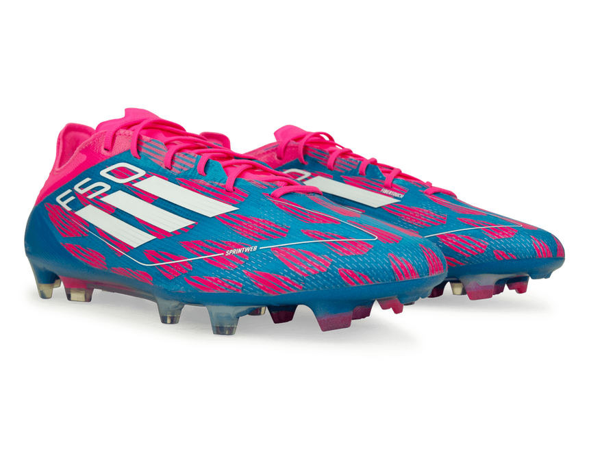 adidas Men's F50 Elite FG Blue/White/Pink Together