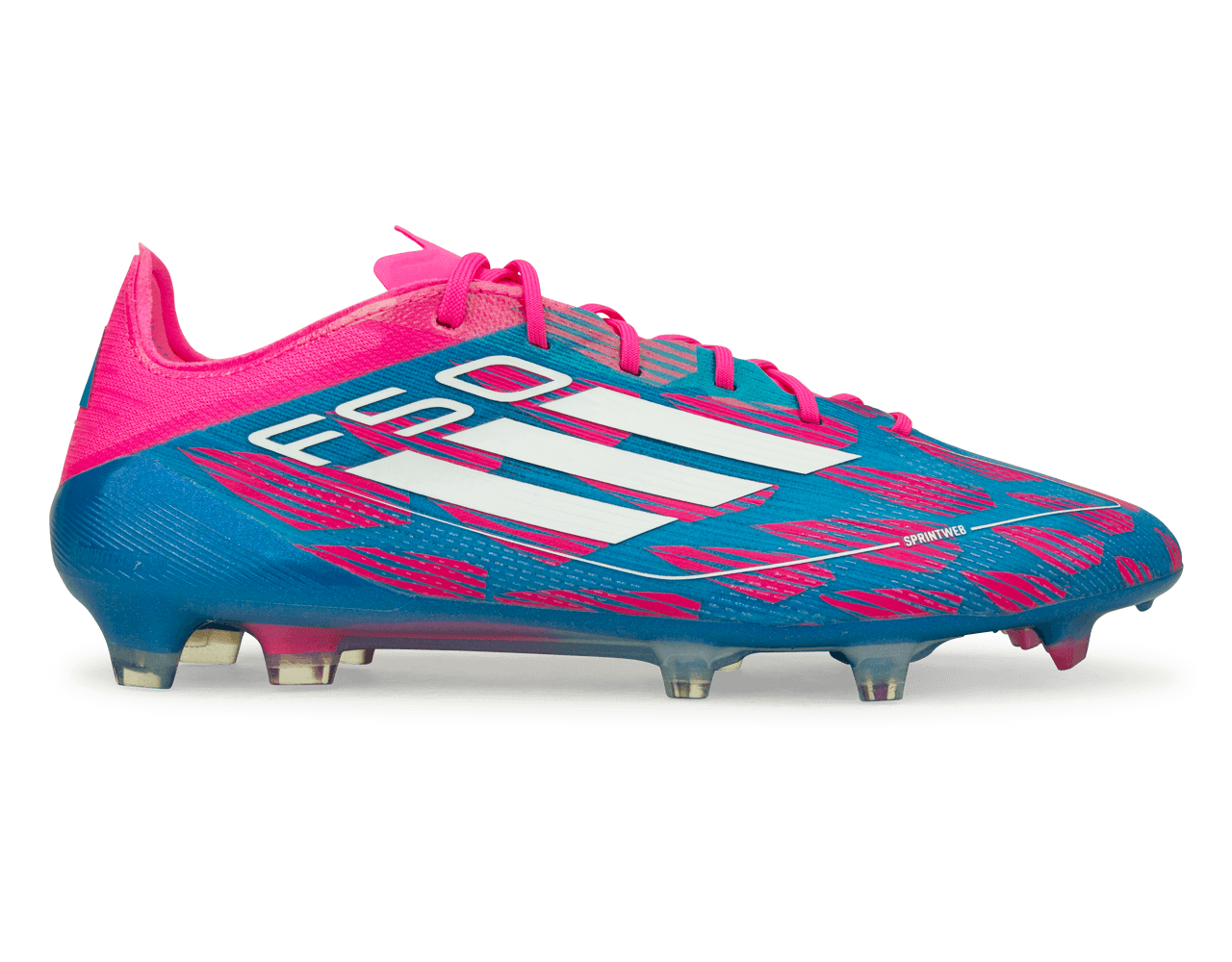 adidas Men s F50 Elite FG Blue White Pink Azteca Soccer