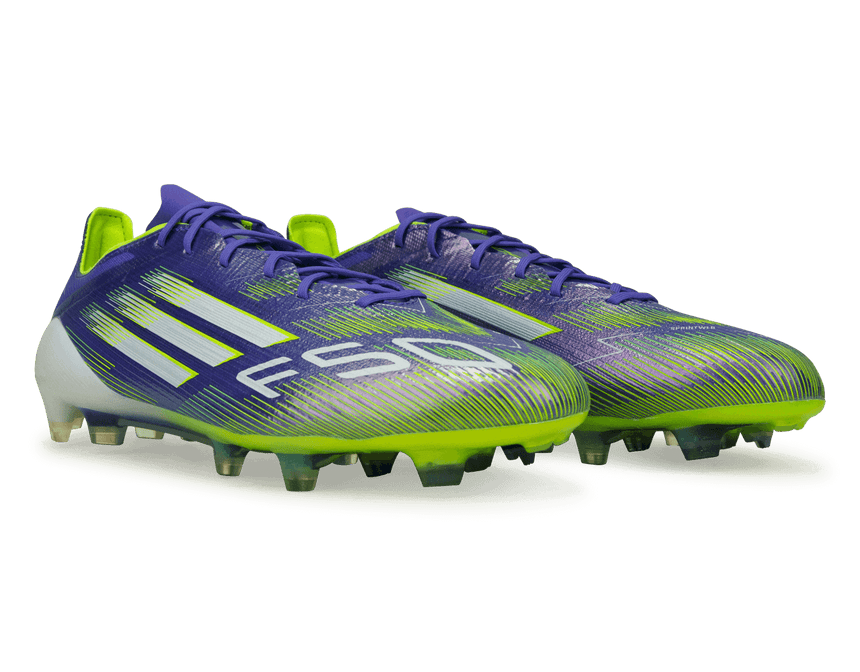 adidas Men's F50 Elite FG Purple/White/Lemon – Azteca Soccer