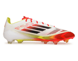 adidas Men's F50 Elite FG White/Black/Yellow Side
