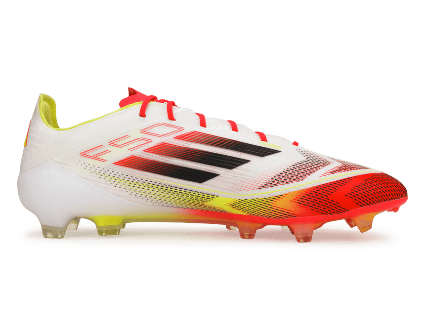 adidas Men's F50 Elite FG White/Black/Yellow Side
