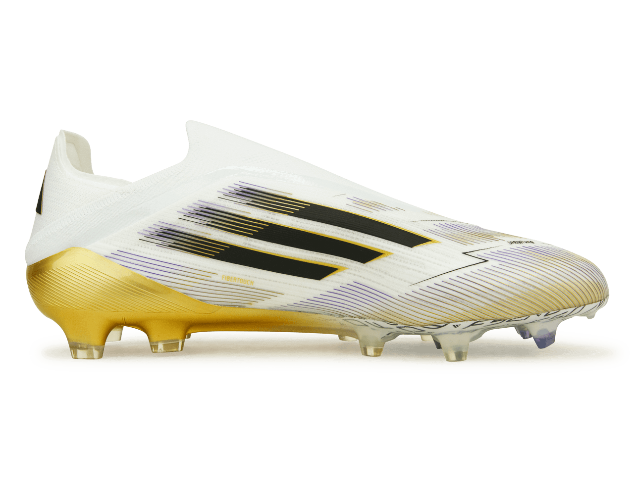 adidas Men's F50 Elite Laceless FG White/Black/Gold – Azteca Soccer