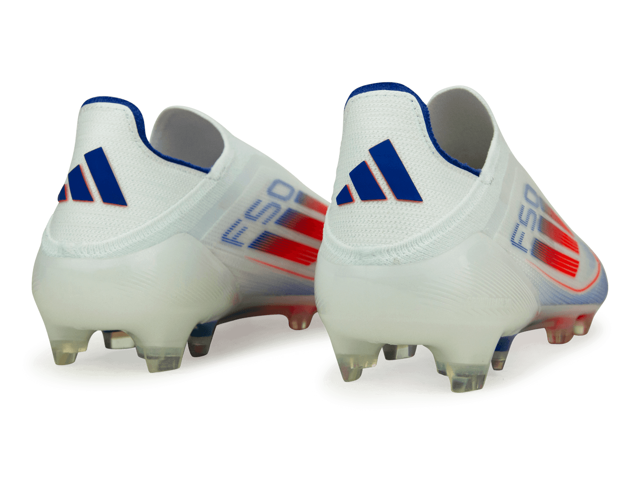 Adidas F50 Elite Laceless FG Firm Ground Soccer Cleats White Red Blue 10