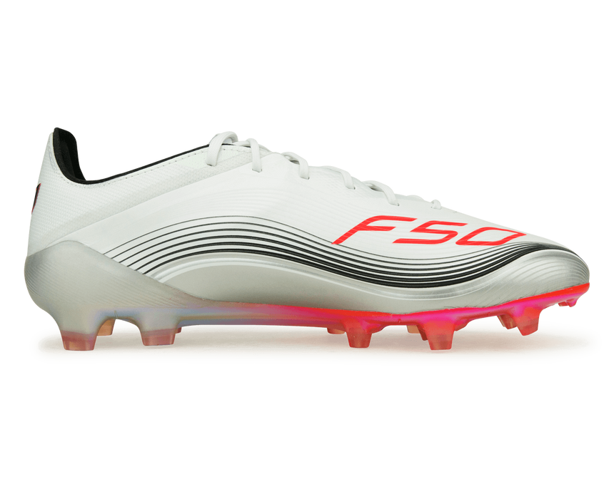 adidas Men's F50 Elite Messi FG White/Red/Silver – Azteca Soccer adidas Men's F50 Elite Messi FG White/Red/Silver – Azteca Soccer