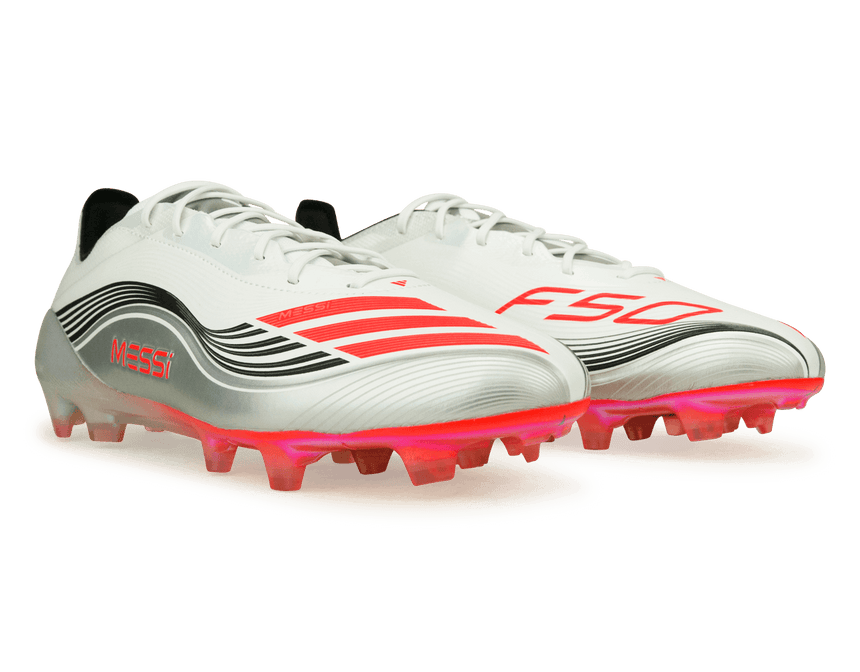 アディダス　F50 メッシエリートFG adidas F50 Messi Elite FG Soccer Cleats (White/Lucid Red