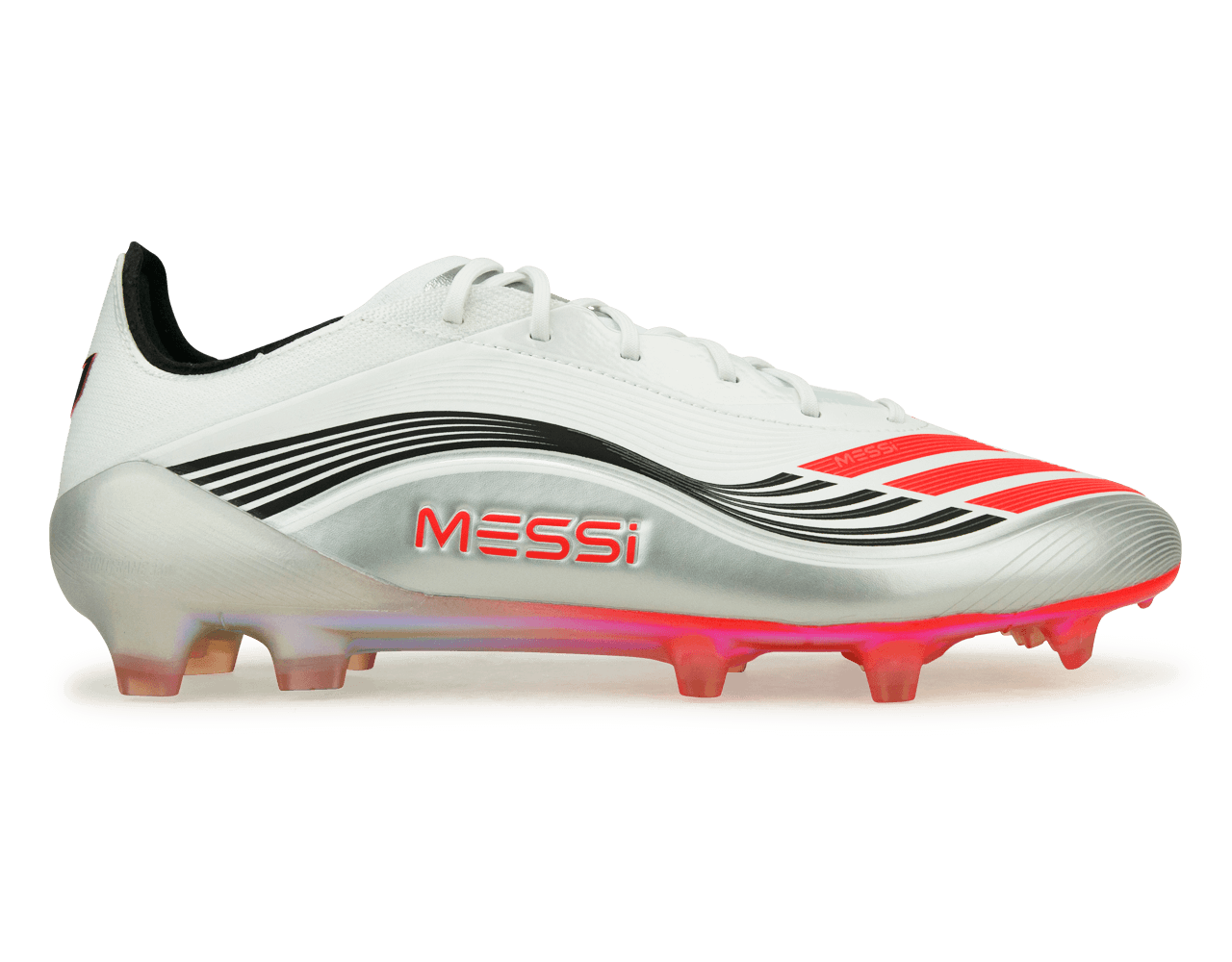 adidas Men's F50 Elite Messi FG White/Red/Silver – Azteca Soccer adidas Men's F50 Elite Messi FG White/Red/Silver – Azteca Soccer