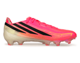 adidas Men's F50 Hyperfast Elite FG Soccer Cleats Pink/Black Side