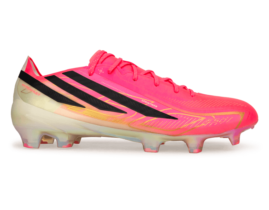 adidas Men's F50 Hyperfast Elite FG Soccer Cleats Pink/Black