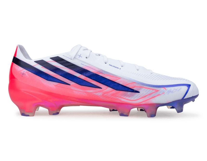 adidas Men's F50 Hyperfast Elite FG White/Solar Purple Side