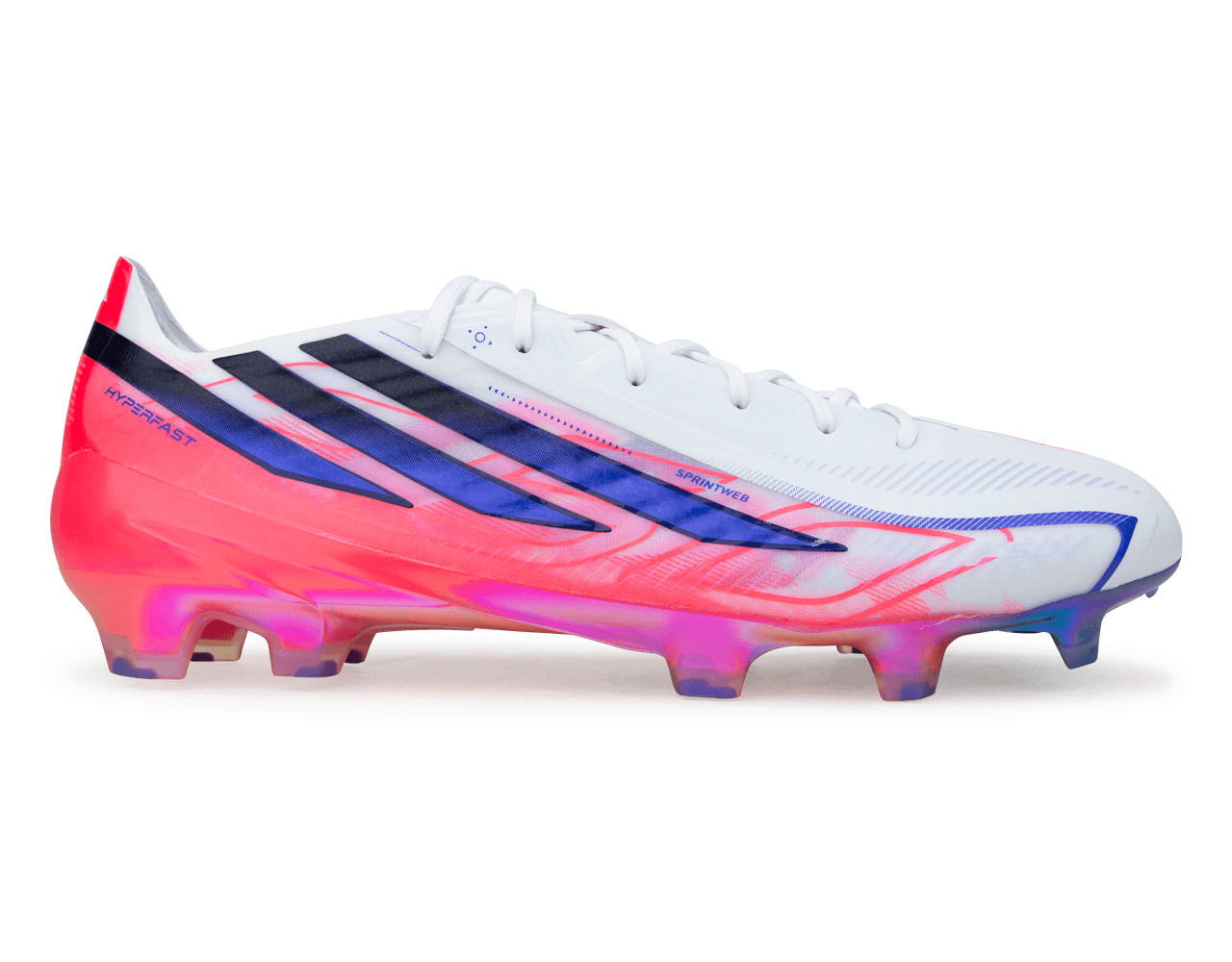 アディダス F50 Hyperfast エリート adidas Men's F50 Hyperfast Elite FG White/Solar Purple – Azteca Soccer