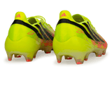 adidas Men's F50 Hyperfast Elite FG Soccer Cleats Yellow Black Pink Rear