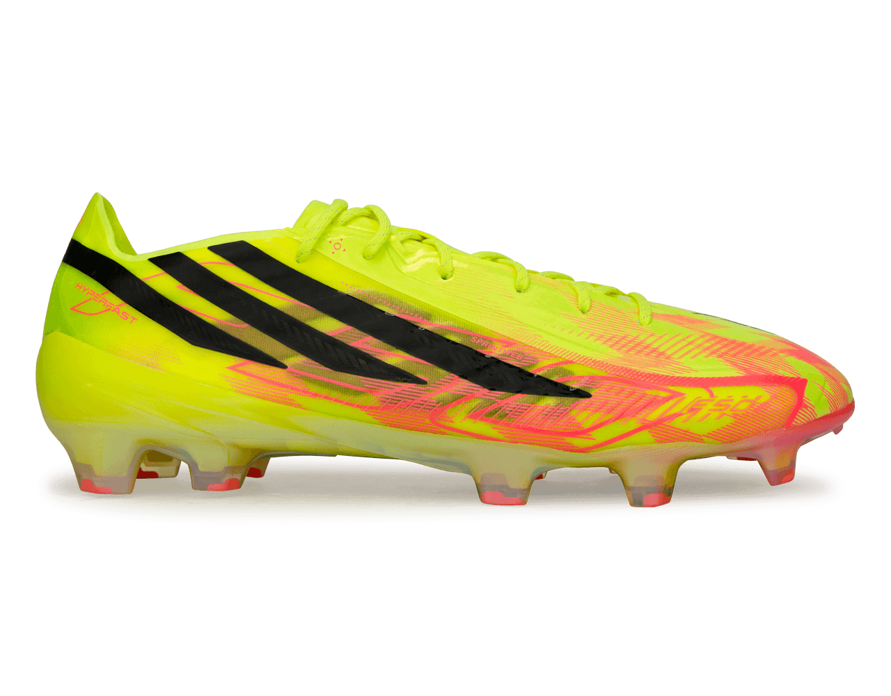 adidas Men's F50 Hyperfast Elite FG Soccer Cleats Yellow Black