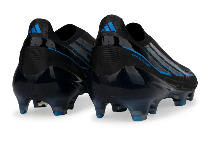 adidas Men's F50 Hyperfast Elite Laceless FG Black Heel