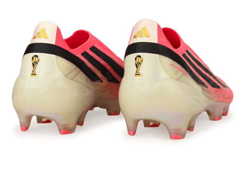 adidas Men's F50 Hyperfast Elite Laceless FG Soccer CleatsSolar Red/Black Heel