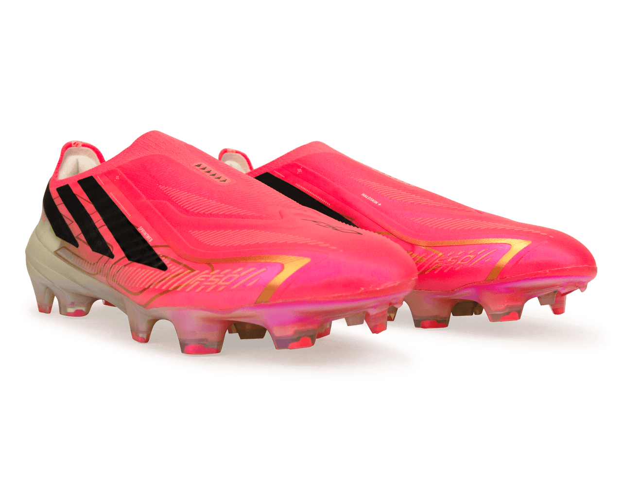 adidas Men's F50 Hyperfast Elite Laceless FG Soccer CleatsSolar