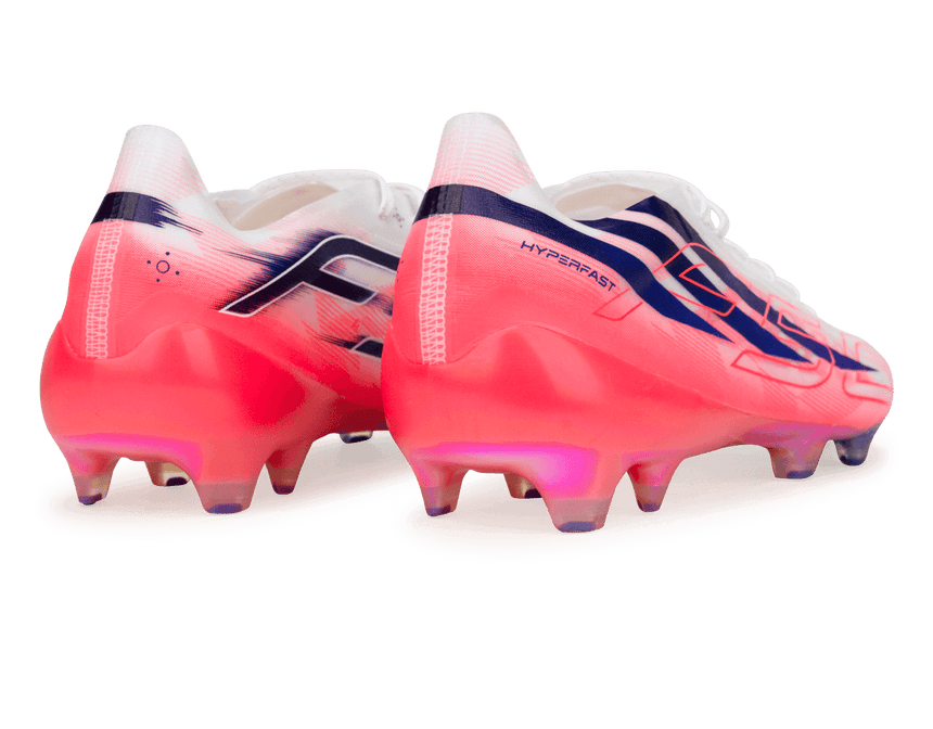 adidas Men's F50 Hyperfast Evo FG White/Solar Purple Heel