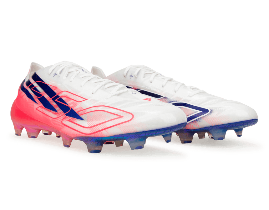 adidas Men's F50 Hyperfast Evo FG White/Solar Purple Pair