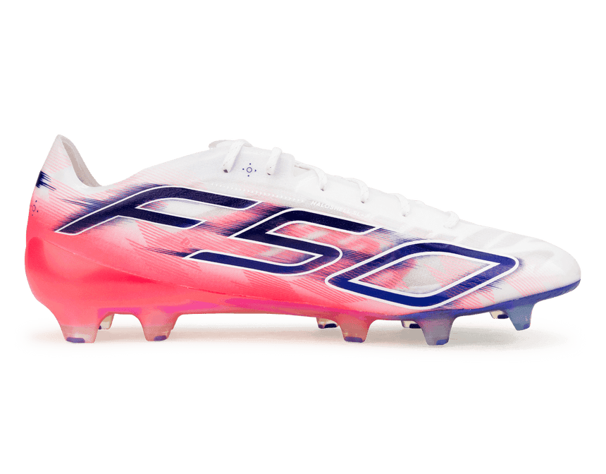 adidas Men's F50 Hyperfast Evo FG White/Solar Purple Side