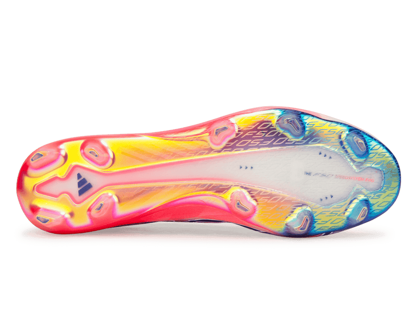 adidas Men's F50 Hyperfast Evo FG White/Solar Purple Bottom