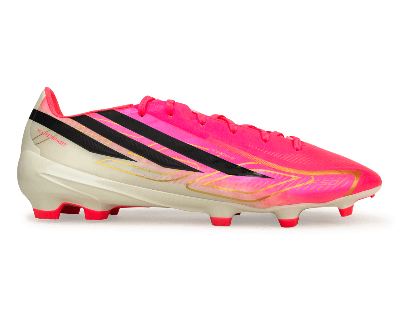 adidas Men's F50 Hyperfast League FG Soccer Cleats Solar Red/Black