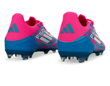 adidas Men's F50 League FG/MG Blue/White/Pink Rear