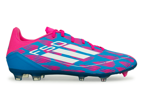 adidas Men's F50 League FG/MG Blue/White/Pink