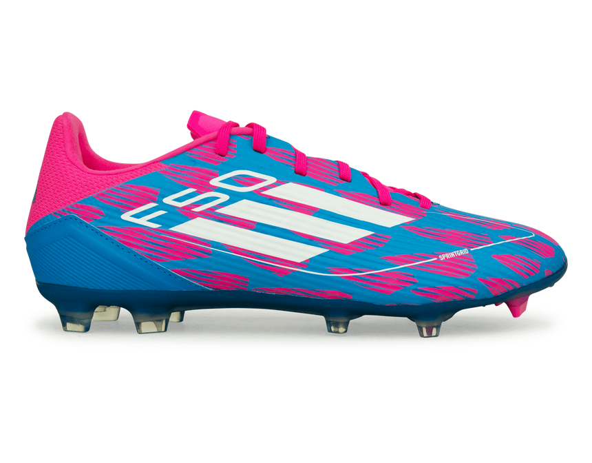 adidas Men's F50 League FG/MG Blue/White/Pink
