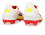 adidas Men's F50 League FG/MG White/Black/Yellow Rear