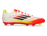 adidas Men's F50 League FG/MG White/Black/Yellow Side