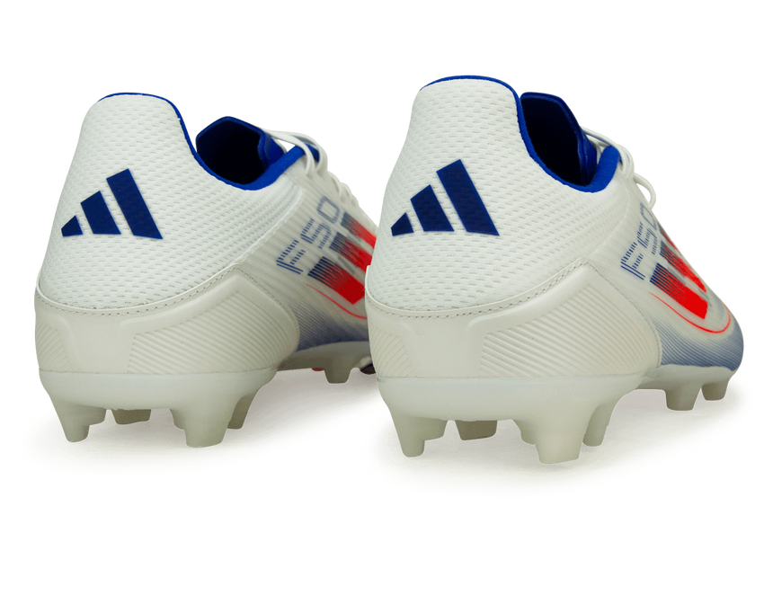 adidas Men's F50 League FG/MG White/Lucid Blue Rear