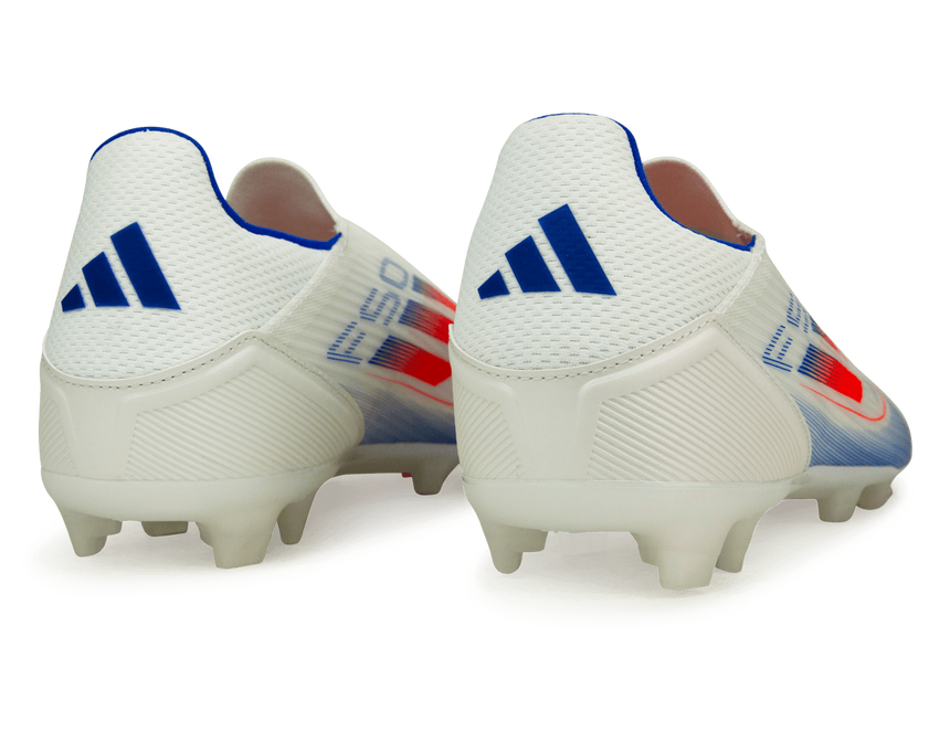 adidas Men's F50 League LL FG/MG White/Lucid Blue Rear