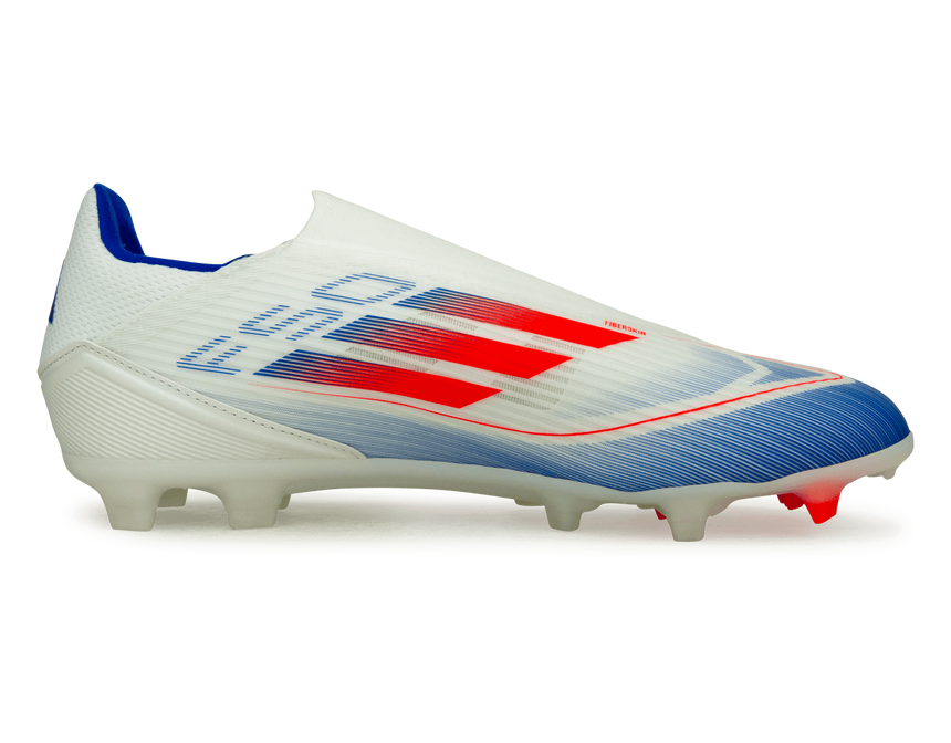 adidas Men's F50 League LL FG/MG White/Lucid Blue Side