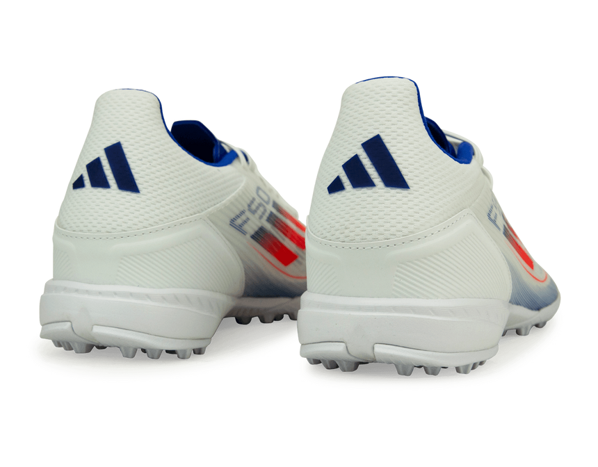 adidas Men's F50 League TF White/Lucid Blue Rear